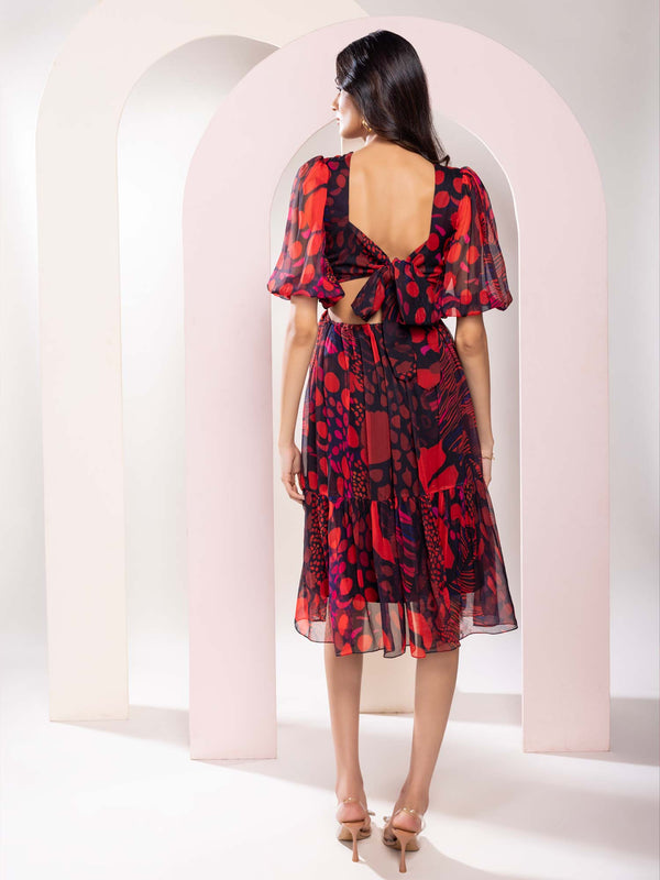 Daze Printed Midi Dress