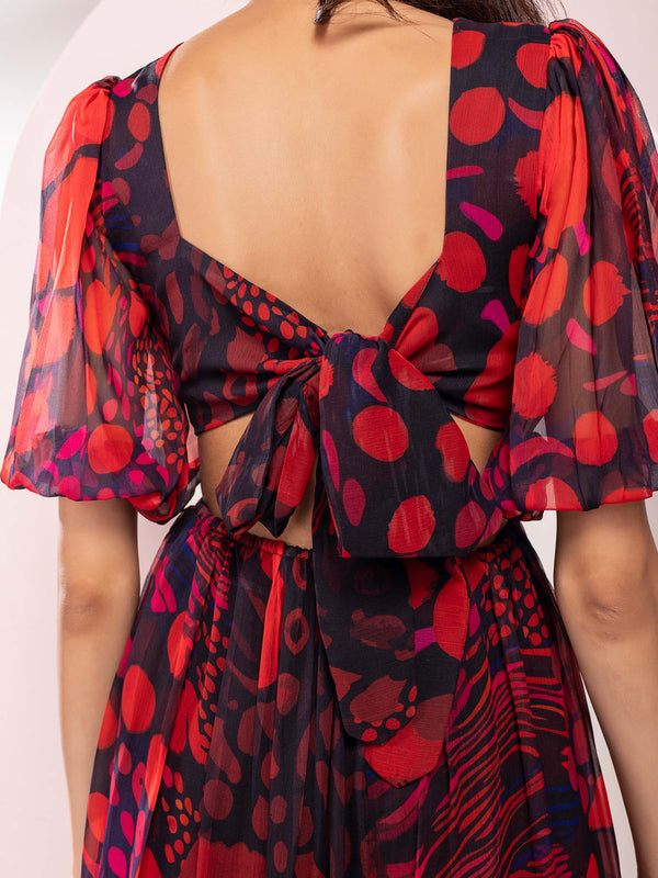 Daze Printed Midi Dress