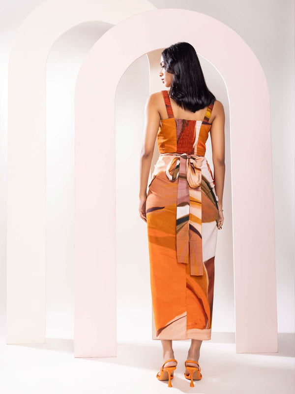 Sienna Printed Co-ord Set With Skirt (Set of 2)