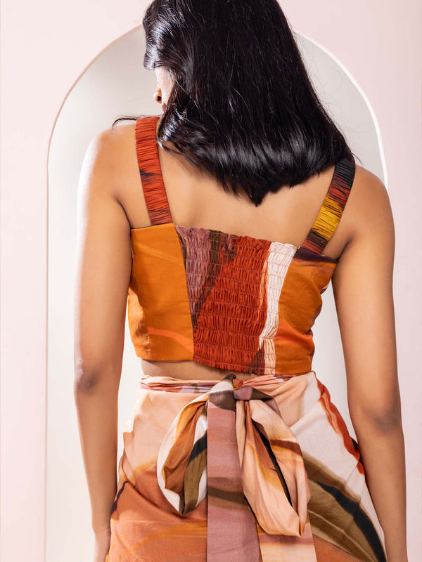 Sienna Printed Co-ord Set With Skirt (Set of 2)