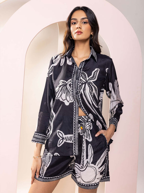 Chalk Printed Co-ord Set (Set Of 2)