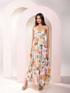 Gardenia Printed Cutout Maxi Dress