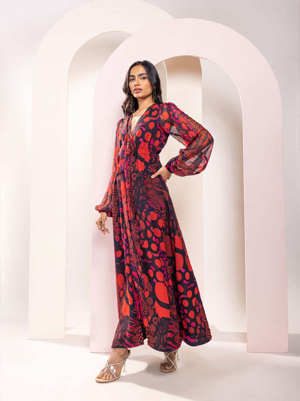 Daze Printed Maxi Dress