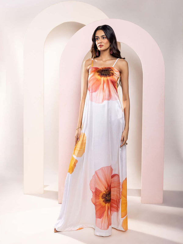 Sunbloom Printed Slip Dress