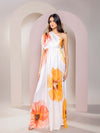 Sunbloom Printed One Shoulder Maxi Dress