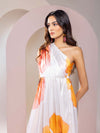 Sunbloom Printed One Shoulder Maxi Dress