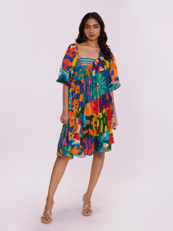 Medley Printed Mini Dress