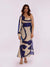Sapphire Printed One Shoulder Dress