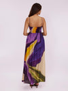 Soft viscose silk Wisteria Printed Maxi Dress