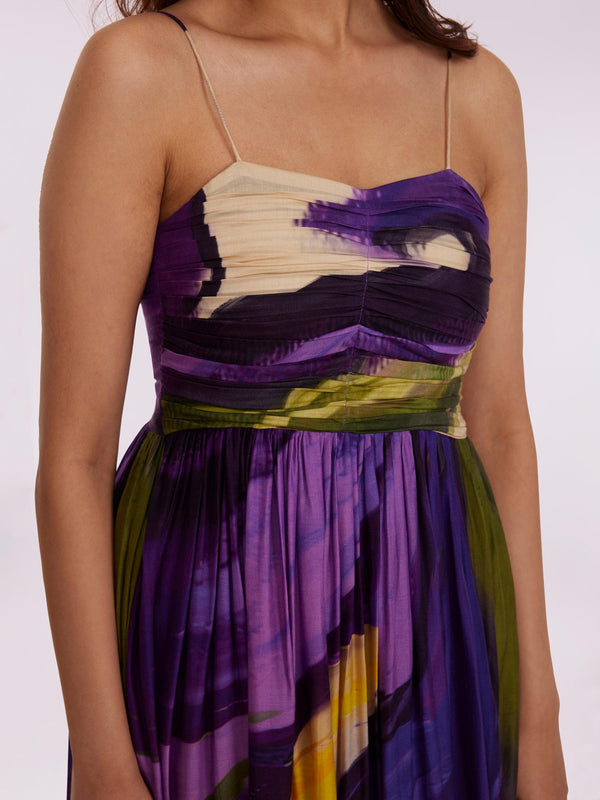 Luxurious printed maxi dress for women by Poppi
