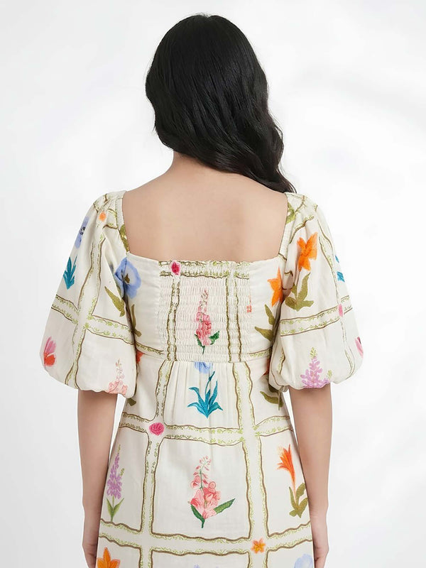 Flower Printed Maxi Dress