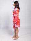 Monstera Printed Wrap Dress
