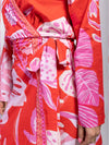 Monstera Printed Wrap Dress