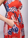 Nautica Printed Corset Dress