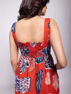 Nautica Printed Corset Dress