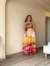 Flow Printed Strappy Maxi Dress