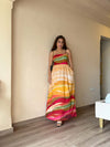 Flow Printed Strappy Maxi Dress