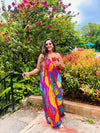 Leafora Printed Maxi Dress