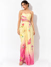 Blossom Printed Drape Skirt Set