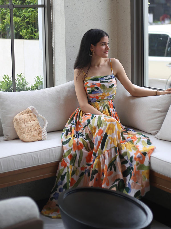 Savannah Printed Maxi Dress