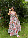 Gardenia Printed Cutout Maxi Dress