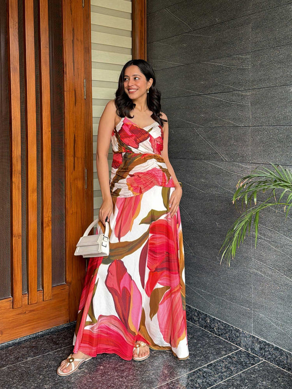 Rosa Pleated Maxi Dress