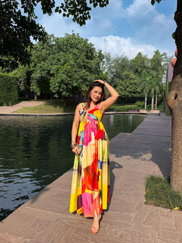Aurelia Printed Maxi Dress