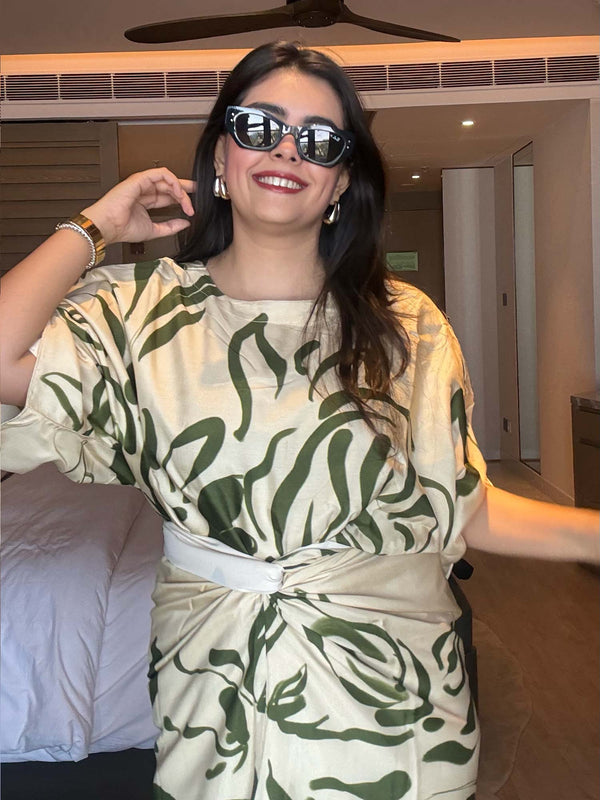 Fennel Printed Wrap Skirt Set (Set of 2)