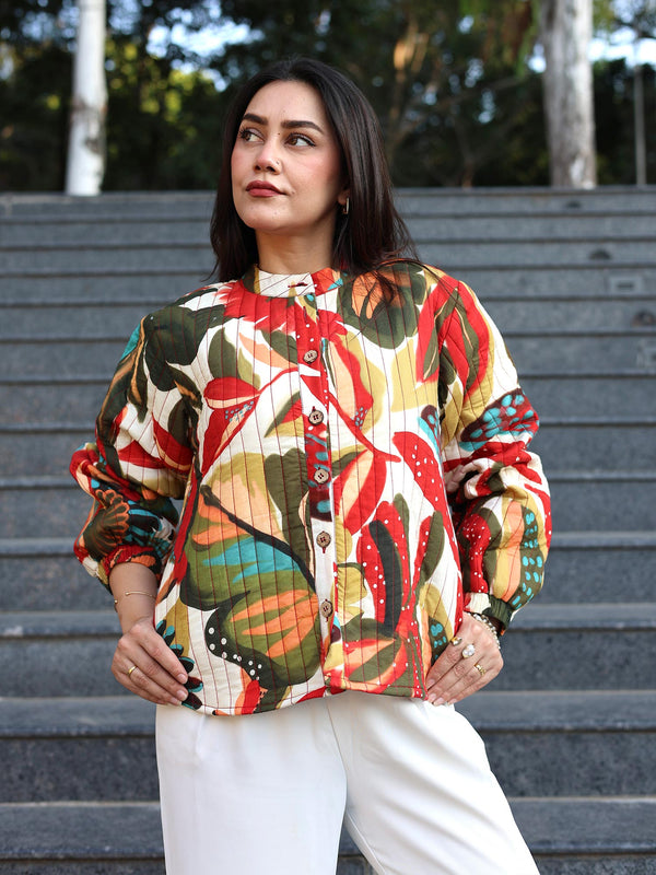 Farm Quilted Floral Jacket