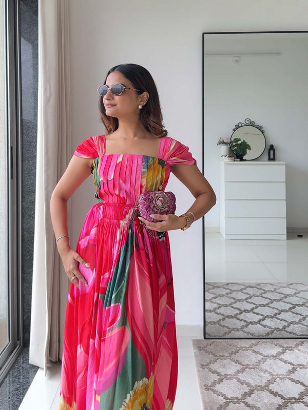 Caspia Printed Maxi Dress