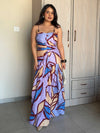 Floret Printed Strappy Maxi Dress