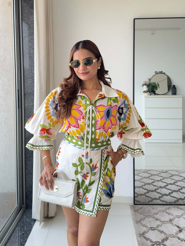 Vine Printed Co-ord Set (Set of 2)