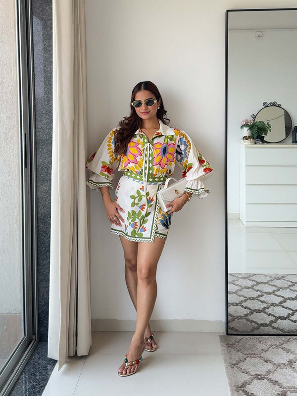 Vine Printed Co-ord Set (Set of 2)