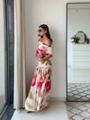 Rose Printed Maxi Dress