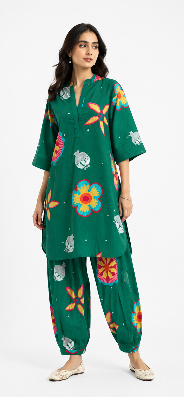Anaar Printed Kurta Set (Set of 2)