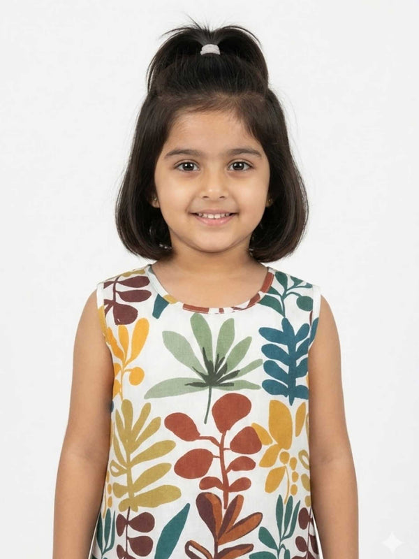 Foliage Printed Dress