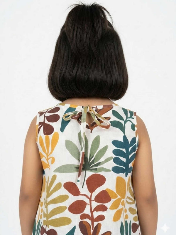 Foliage Printed Dress