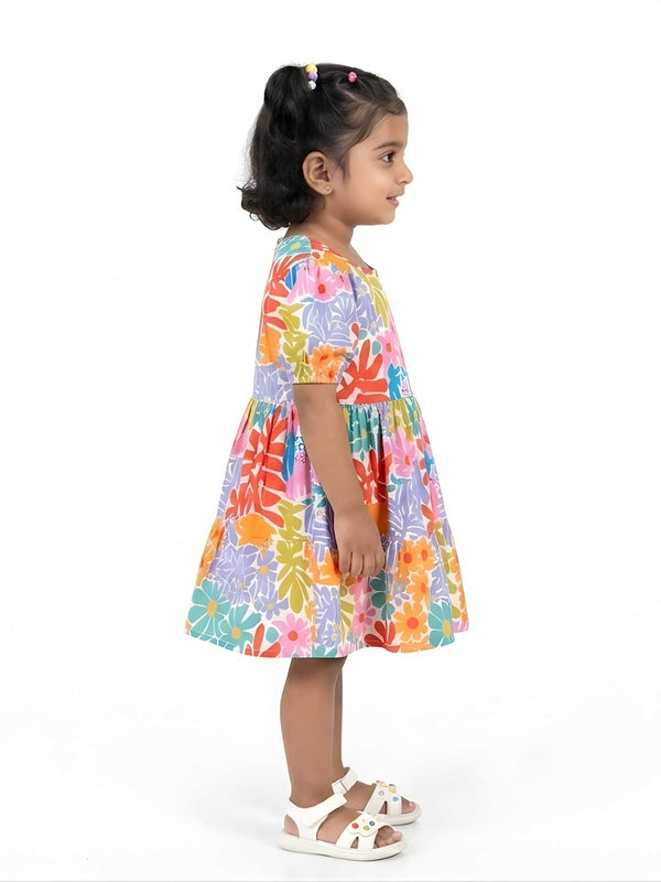 Bloom Garden Puff Sleeve Dress