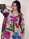 Camellia Printed Midi Dress