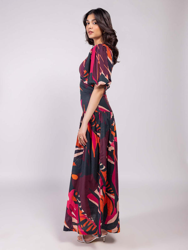 Zara Printed Maxi Dress