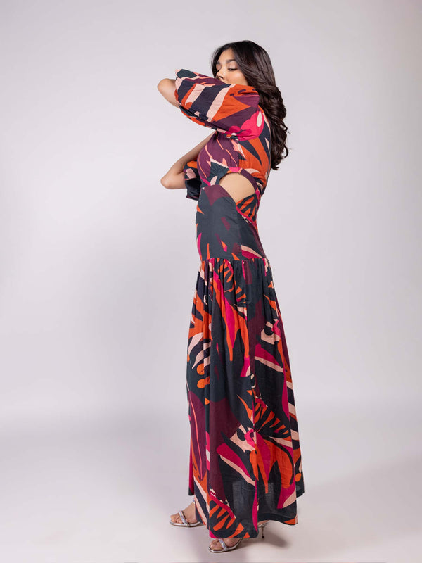 Zara Printed Maxi Dress