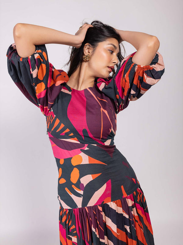 Zara Printed Maxi Dress