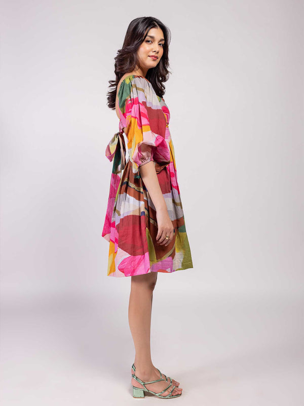 Floradise Printed Mini Dress