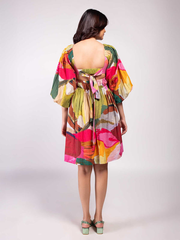 Floradise Printed Mini Dress