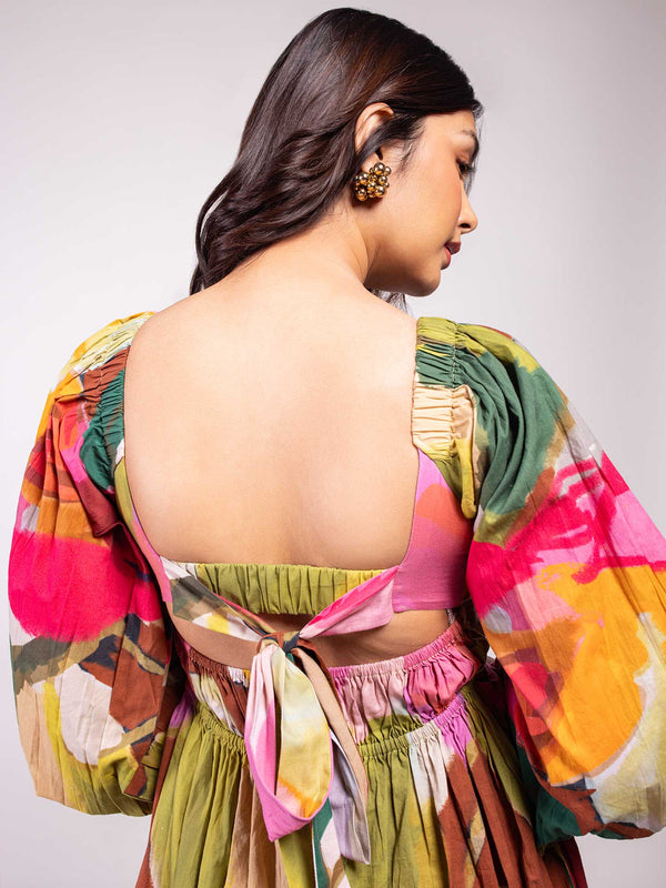 Floradise Printed Mini Dress