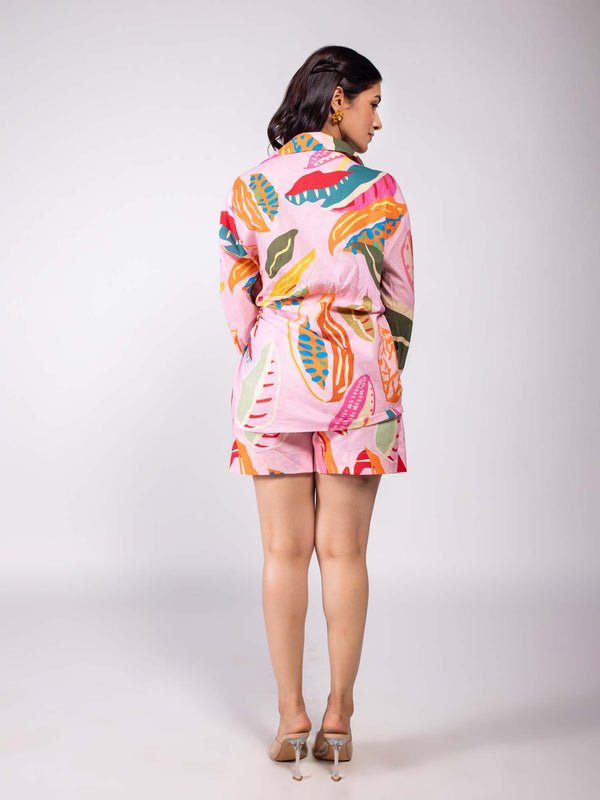 Fern Printed Wrap Skort Set (Set of 2)