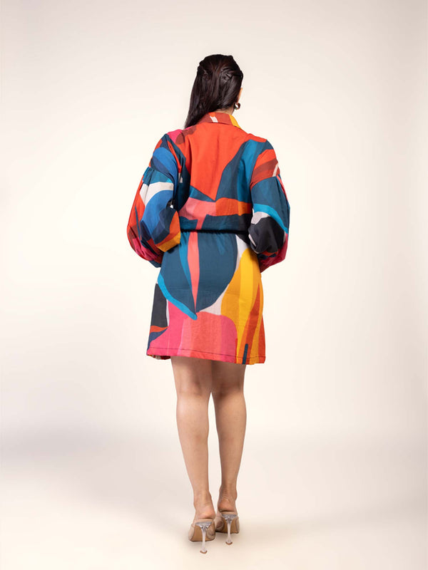 Scarlet Printed Shirt Dress