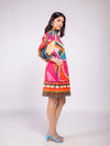 Pinko Printed Mini Dress showing side pockets