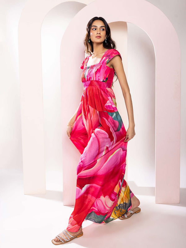 Caspia Printed Maxi Dress