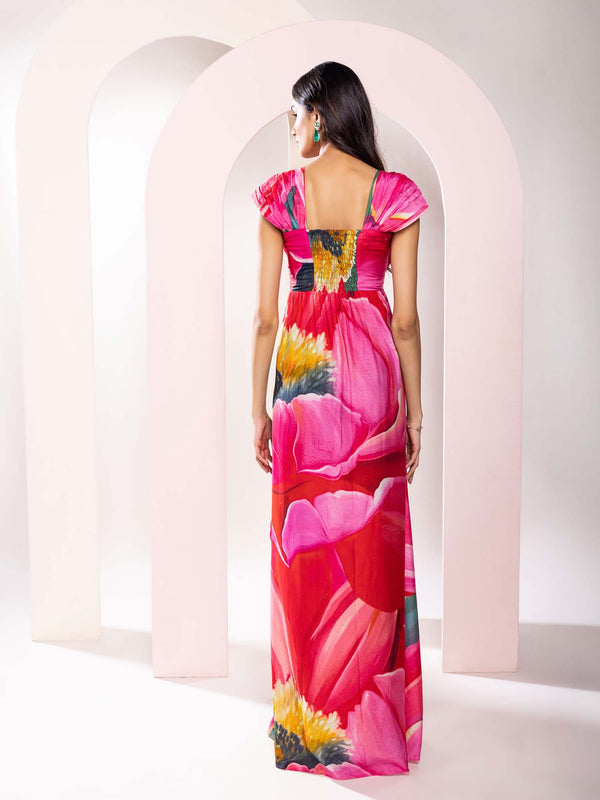 Caspia Printed Maxi Dress